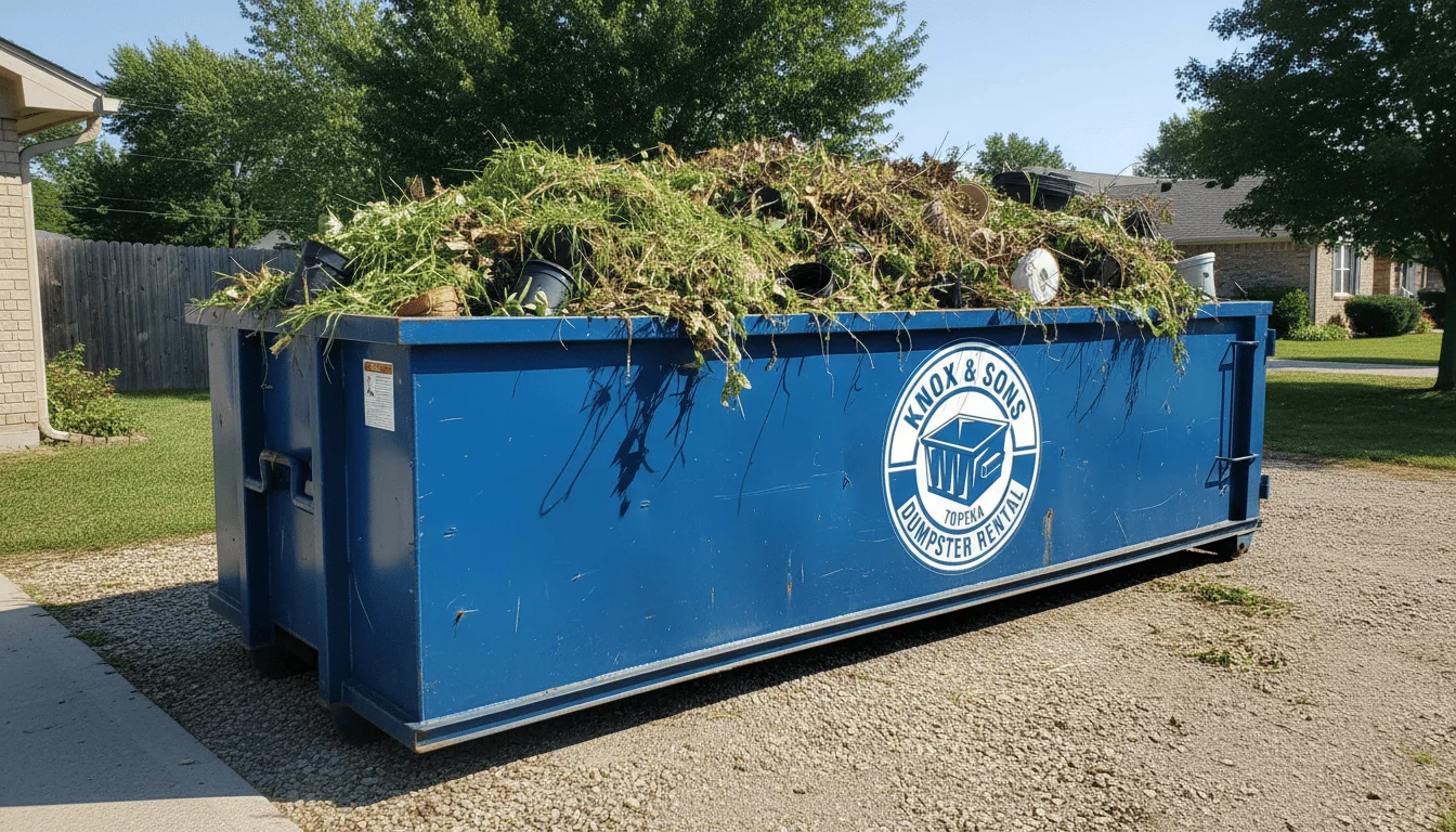Yard Waste Dumpster Rental Topeka KS-img