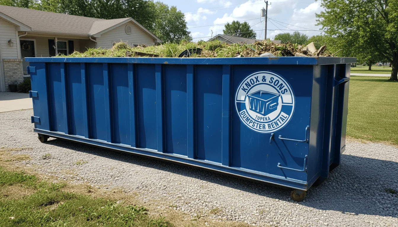 Yard Waste Dumpster Rental Topeka-img